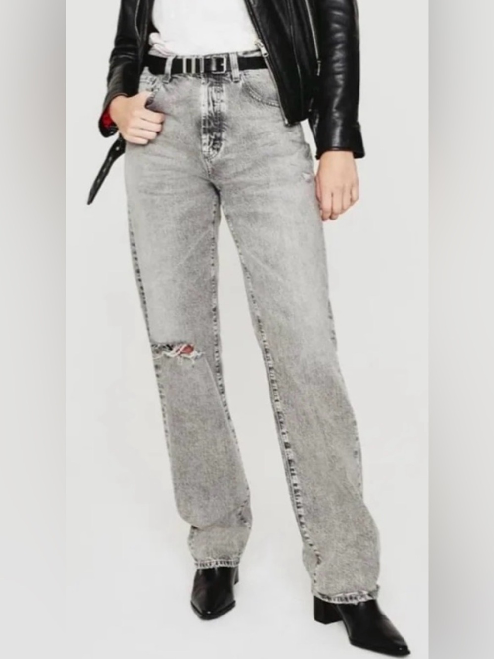 AG Adriano Goldschmied AG-ED Denim Ezzra True Boyfriend Distressed Jeans Size 26